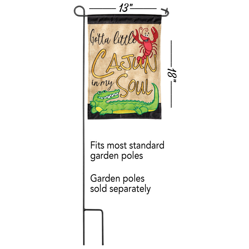 Flag Cajun In My Soul Polyester 13x18
