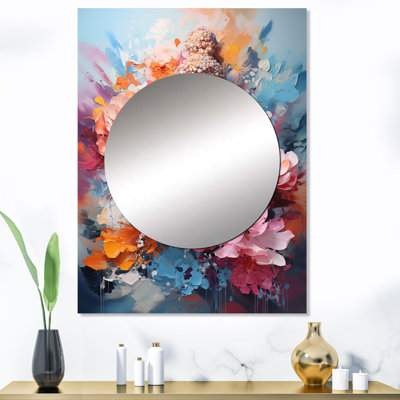 Floral Buddha In Meditation II - Meditation Mirror Wall Decor MTMIR105468