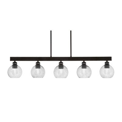 Edge 5 Light Bar Shown With 5.75" Bubble Glass