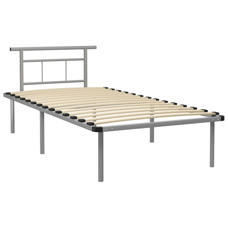 Barmore Bed, grey, 90 x 200 cm