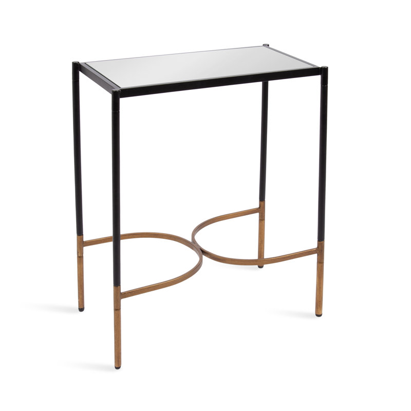 Table d'appoint moderne Modern Glam, Noir et or
