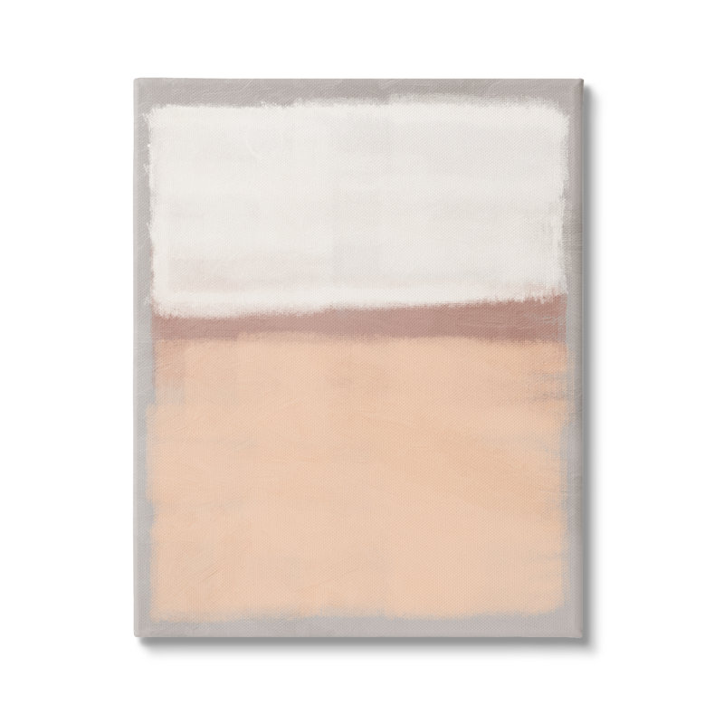 Simple peinture opaque abstraite orange blanc chaud par Marcus Prime, L 16 po x H 20 po, Toile tendue