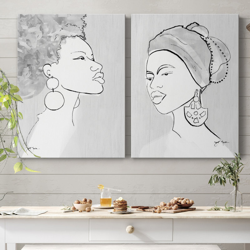 «Born This Way», ensemble de 2 reproductions d'art, H 12 po x l 16 po x P 1 po, Toile tendue, Pas de tapis
