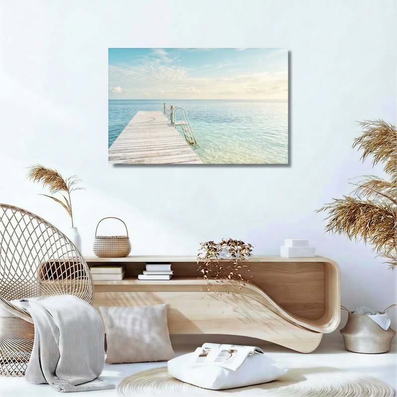 Ensemble de 1 tableau sur toile Ocean Dock, H 32 po x l 48 po, Toile tendue
