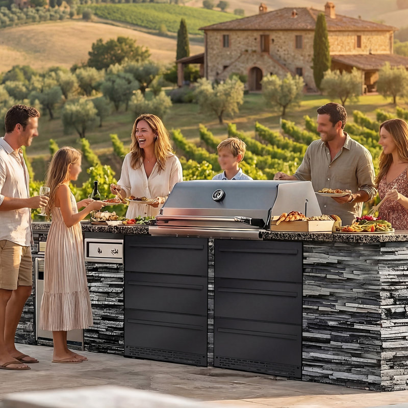 3 Drawer Outdoor Beverage Refrigerator Undercounter, Hold 180 Cans 24 Inch Weather Proof Stainless Steel Beverage Fridge, Built-In & Freestanding Beverage Cooler Fridge