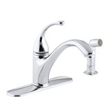 Forté 4-Hole Kitchen Sink Faucet with 9-1/16" Spout, Matching Finish Sidespray