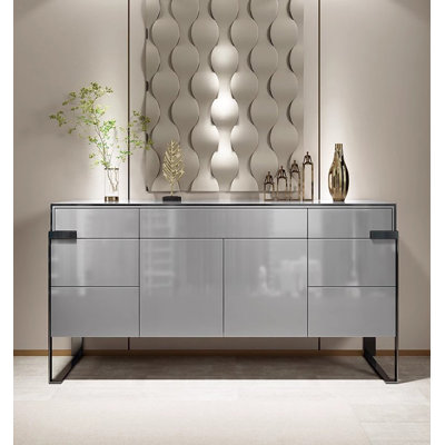 Italian Minimalist Style Mahogany Sideboard