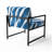 Zebra Striped - Upholstered Cabin & Lodge Accent Arm Chair-108432861-112840424