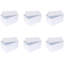 Bac de rangement en plastique Rebrilliant avec couvercle, panier blanc avec poignée pour l'organisation, polyvalent pour salle de classe, tiroirs, bureau, bureau, salle de jeux, tablettes, placards-537184618-539648811