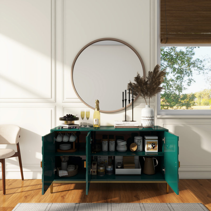 Bailes Iron 3 - Door Accent Cabinet, Green