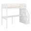 Lit mezzanine compact avec lit simple et escalier avec rangement-2003211859