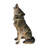 Simulated Howling Wolf Garden Statue