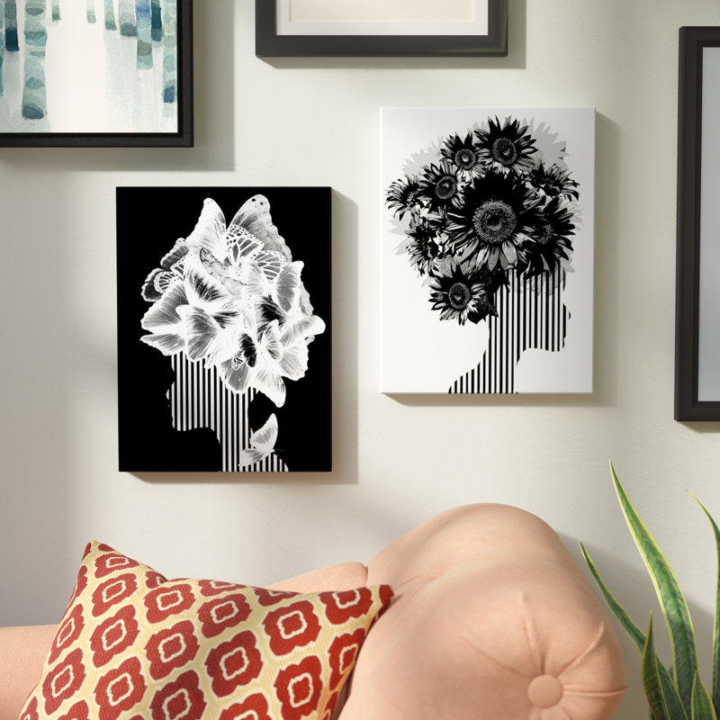 " Mod Swag II " by ChiChi Decor 2 - Pieces, 40" H x 60" W x 1.5" D