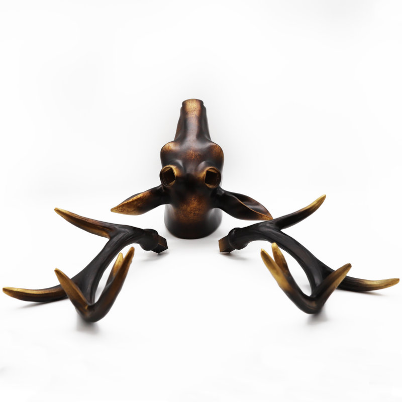 Rustic Animals Wall Decor on Resin, Copper