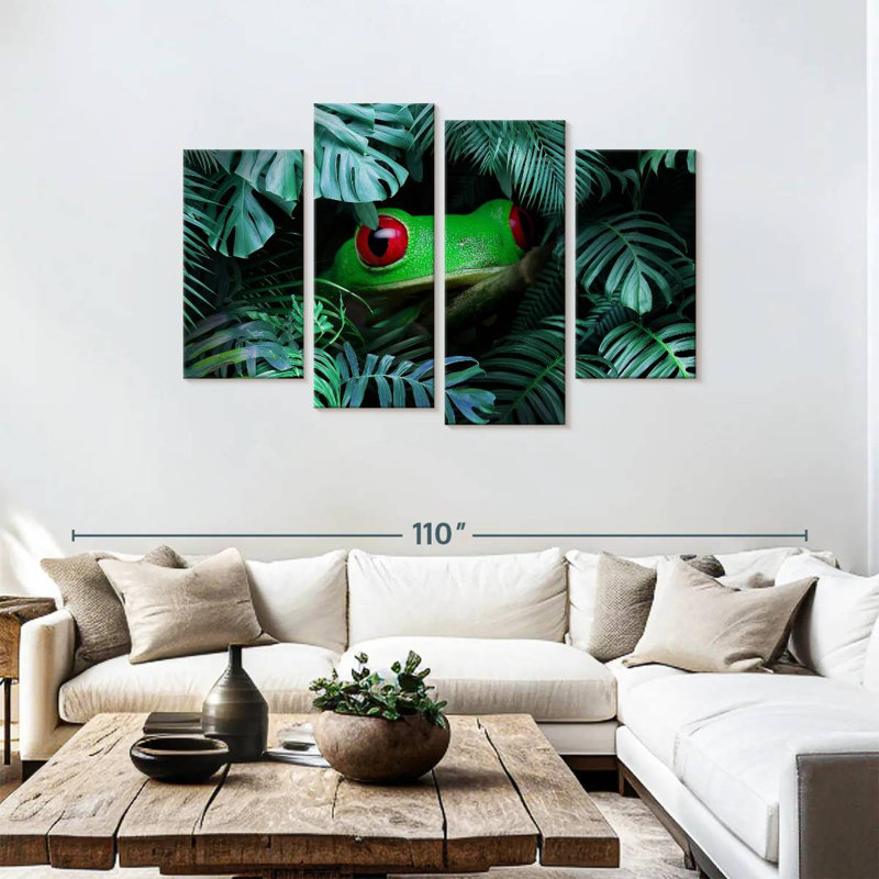 Brampt Tropical Tree Frog, 48" H x 75" W