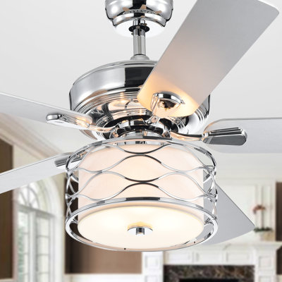 Ventilateur de plafond 52 pales 52 "avec télécommande et ensemble d'éclairage inclus Cascade