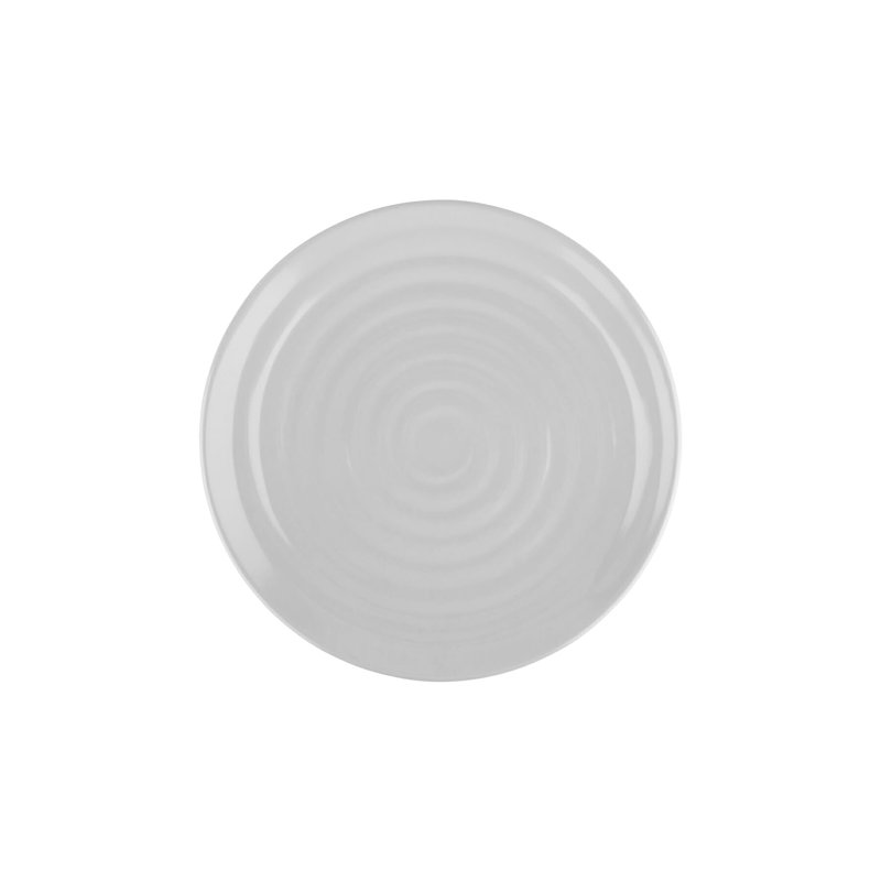 Assiette à dîner ronde en mélamine texturée GET ML-81-W, 9,5 po, blanc