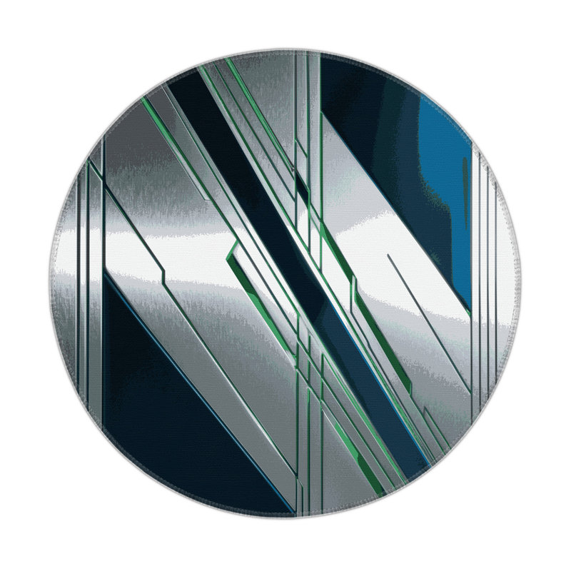 Galactic Vortex Indoor And Outdoor Area Rug, Round 5'