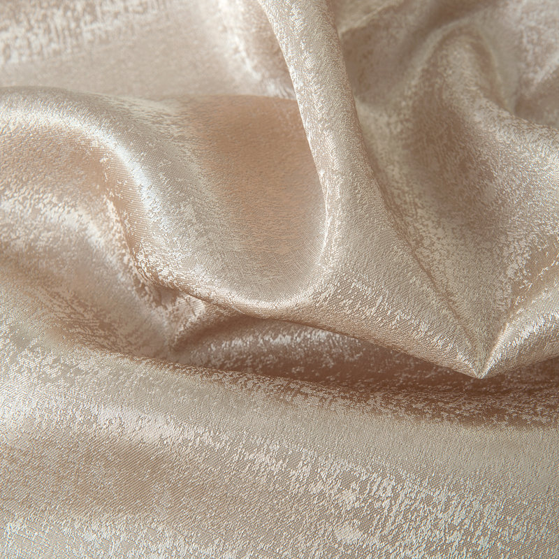 Triena Two Tone Woven Light Filtering Window Curtain Panel, Taupe, 55" W x 90" L