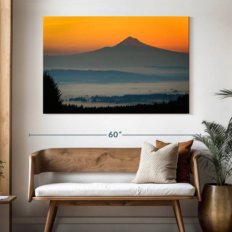 Alvord Mt. Hood At Dawn, H 34 po x l 51 po