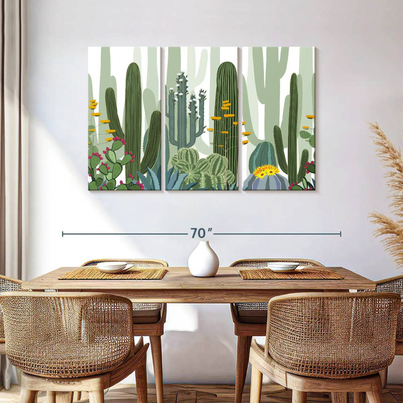 Harnek Desert Cactus Pattern, 36" H x 57" W