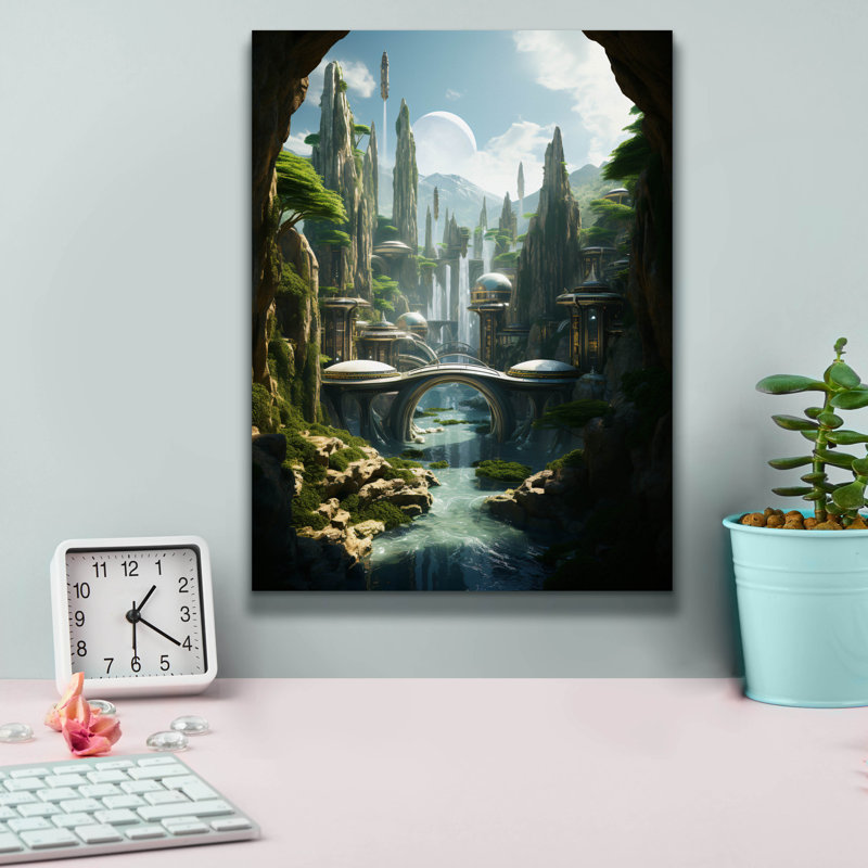 «Epic Journey» par r3darch0n, art mural sur toile, H 16 po x l 12 po x P 0,75 po