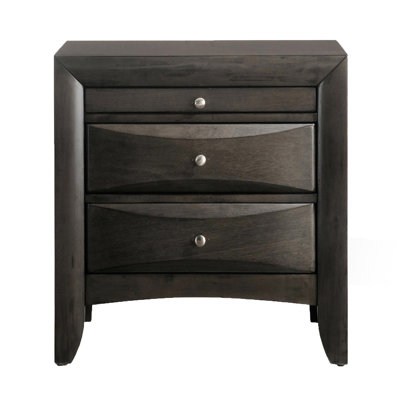 Table de chevet 2 tiroirs Grey Oak