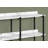Accent Table, Console, Entryway, Narrow, Sofa, Living Room, Bedroom, White Marble Look Laminate, Black Metal, Contemporary, Modern-338549279