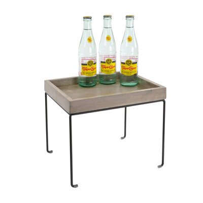 Aspen Wood Display Riser with Removable Metal Base 10" x 12" x 10 1/2"