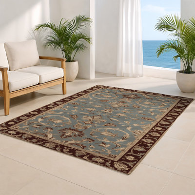 French Gray Indoor and Outdoor Area Rug