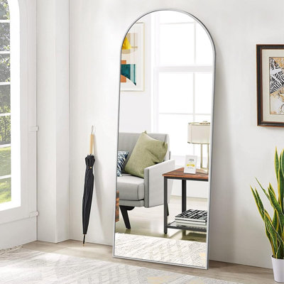 Miroir arqué 65 po x 24 po avec support