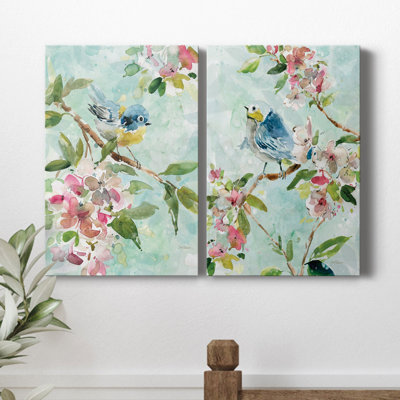 Asbury Garden Song I - Ensemble de 2 toiles tendues