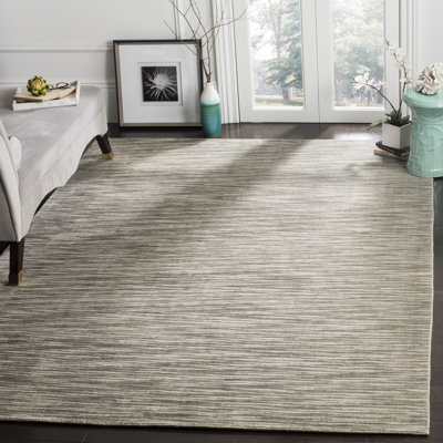 Lavonia Handwoven Flatweave Brown Area Rug