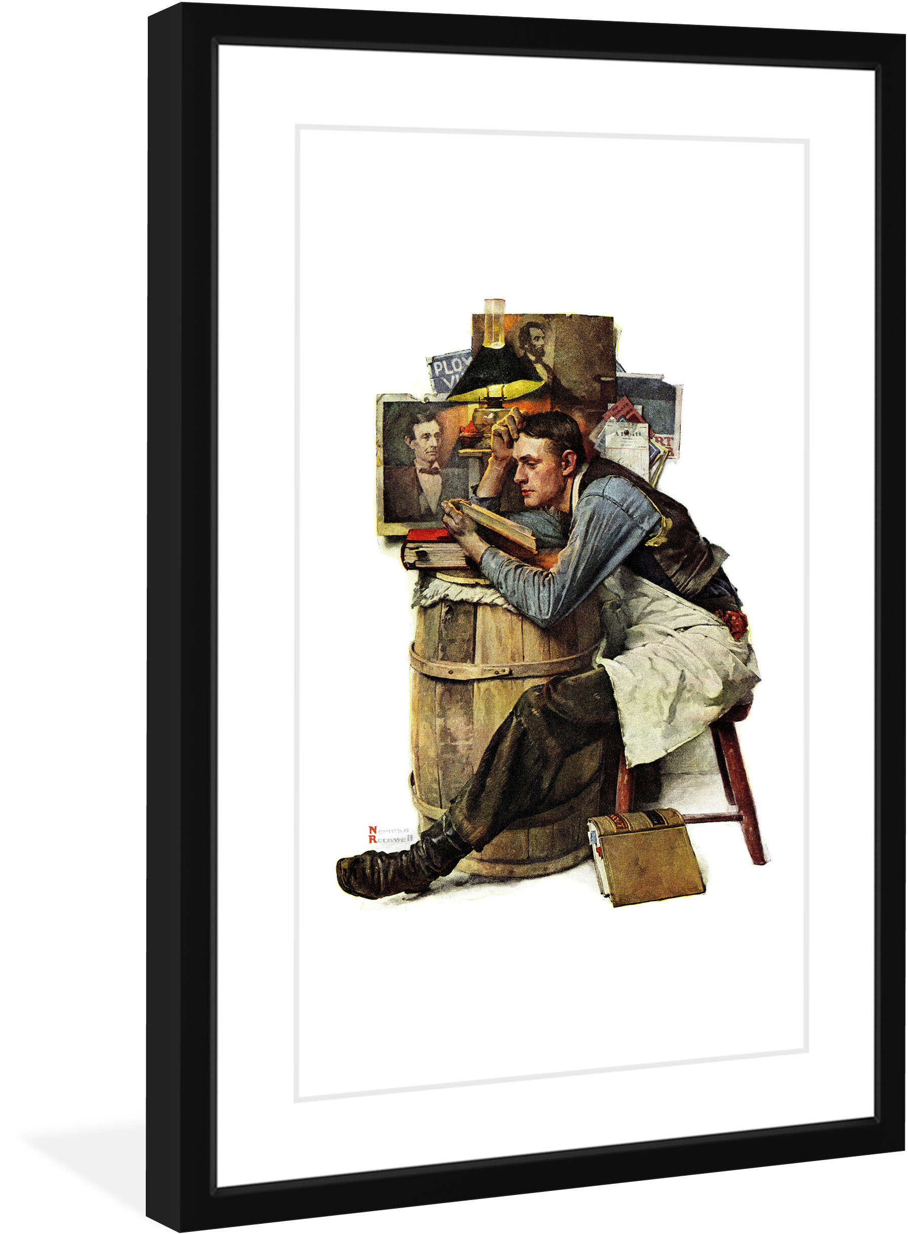 Vault W Artwork Law Student by Norman Rockwell - Picture Frame Graphic ...