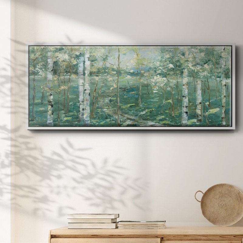Meadow Light- Framed Canvas, 12" H x 30" W