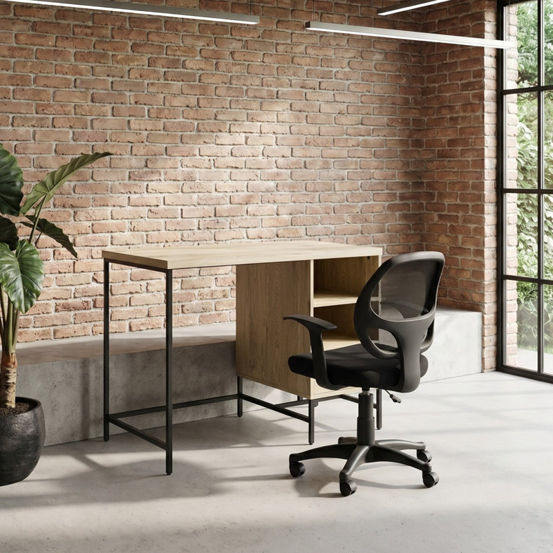 Cuomo Metal Base Writing Desk