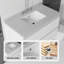 Meuble-lavabo flottant 36 po avec lavabo, tiroir à fermeture en douceur, comptoir en granite blanc de 2 po et dosseret, contreplaqué
