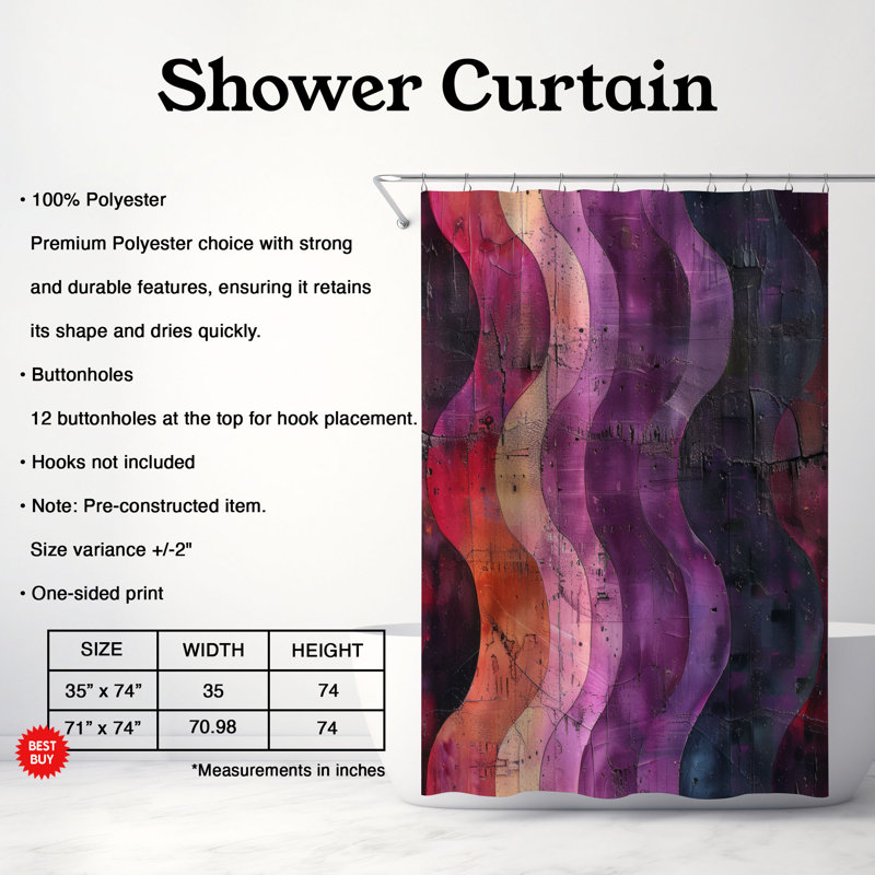 Rideau de douche Classic Classic - Premium, H 74 po x l 71 po