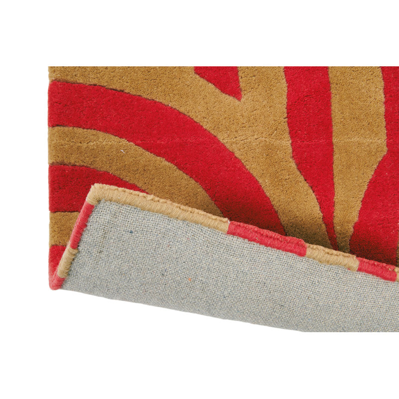Hand Tufted Wool Geometric Area Rug, Rectangle 8'2" x 11'6"