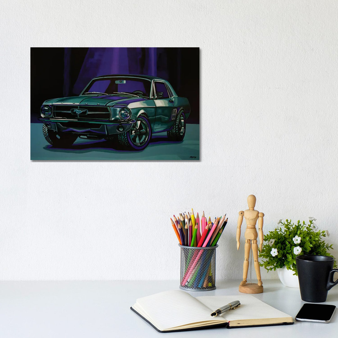 Ford Mustang 1967 by Paul Meijering - Painting on Canvas