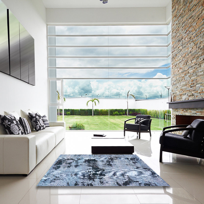 Abstract Indoor Rug, Square 8'