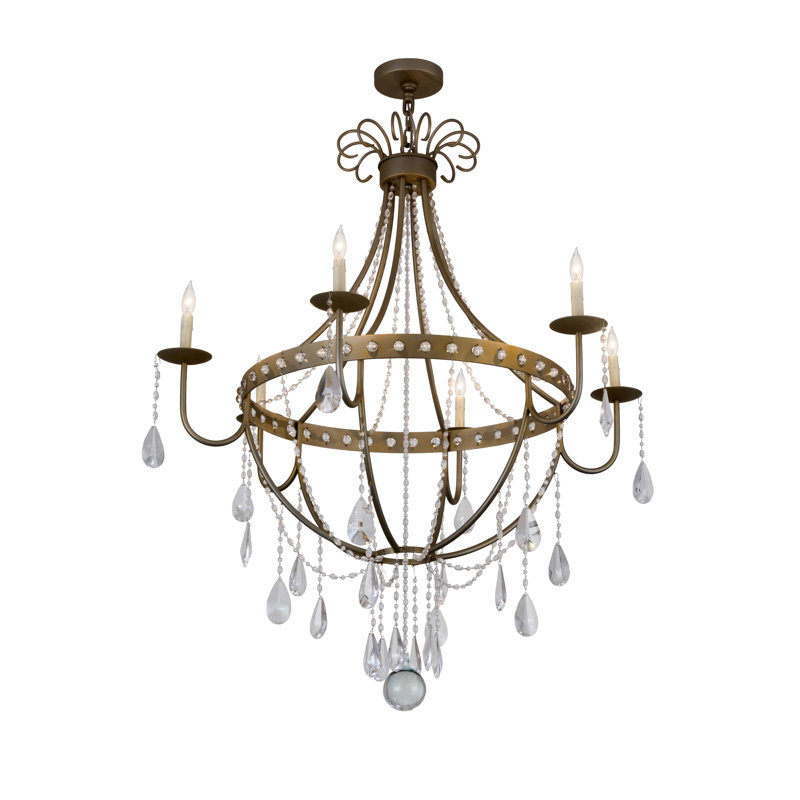 Lustre classique à 6 lumières de style bougie Haku