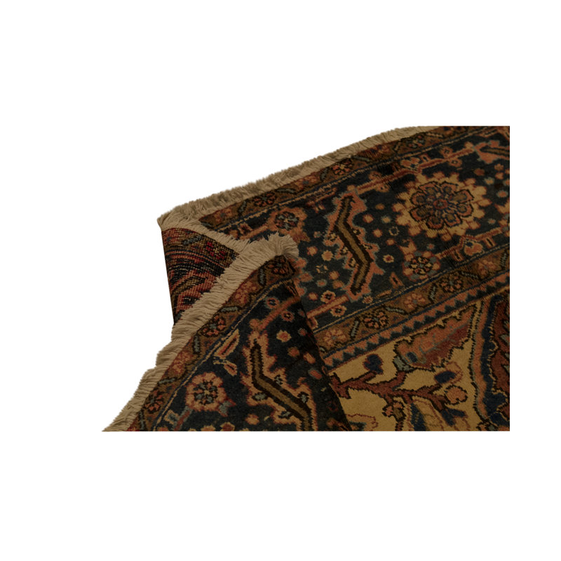 Hand-Knotted High-Quality Brown and Beige Area Rug