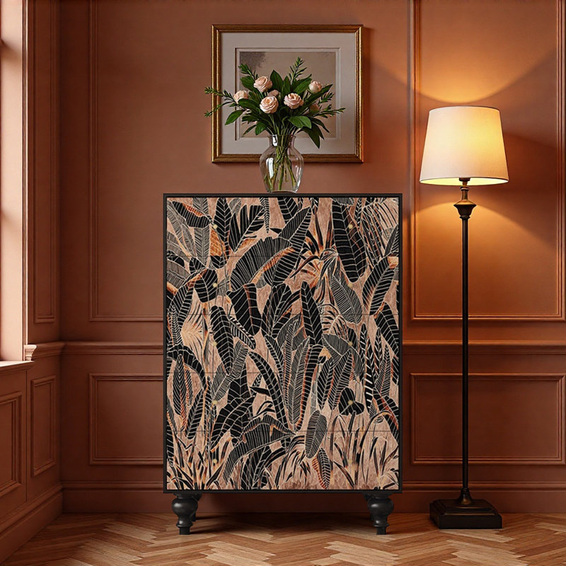 Armoire décorative universelle rétro art