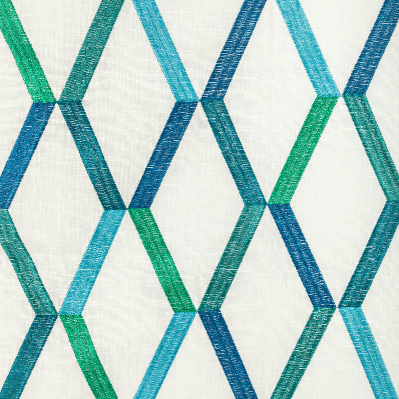 Gem to the Max Fabric, Green/Blue