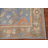 Vegetable Dye Blue Oushak Turkish Rug 3x5