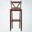Hodges 3-Pc High Table with V-Back Bar Stools, Walnut