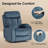 Power Lift Recliner for Seniors, 35" Snowflake Velvet, Remote, 330 lb, Side Pocket, Dark Green – Small-Space-1240747969