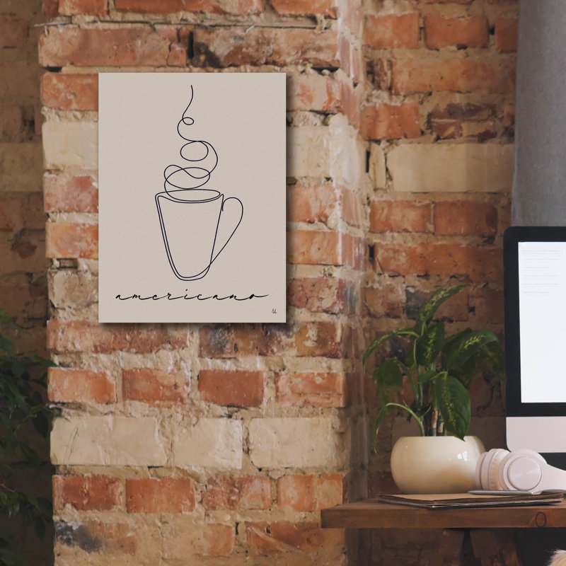 «Epic Graffiti» «Cafe Americano» par Sarah Adams, art mural sur toile, 12 po x 16 po, H 16 po x l 12 po x P 0,75 po