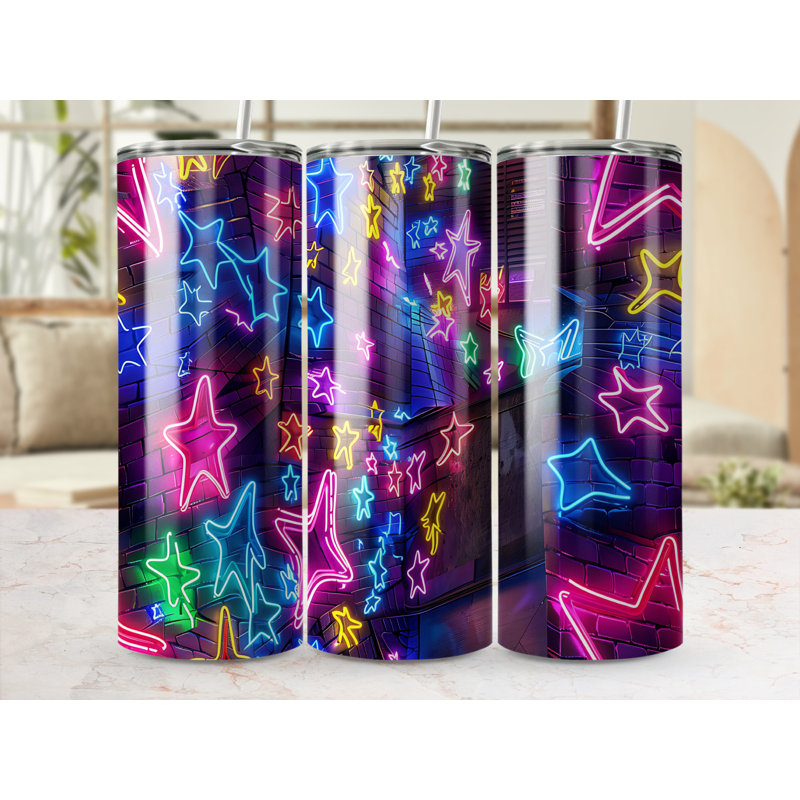 Choose Handmade Tumblers 591ml Vacuum Insulated Stainless Steel (18/8) Travel Tumbler with Straw